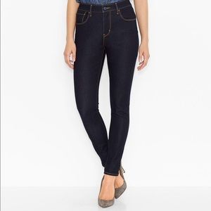 Levi's high rise denim curve skinny jeans